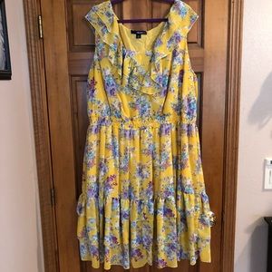 Denim 24/7 Yellow Floral Dress